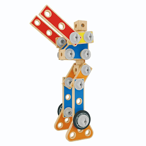 Деревянный конструктор Hape "Мастер", 62 элемента